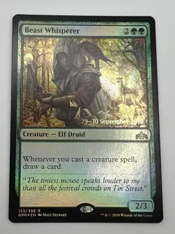Beast Whisperer 123/259 - GRN Prerelease Promo NM MTG Promo Magic - Image 1