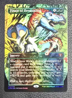 Finale of Devastation Foil Borderless Commander Masters NM MTG Magic Card - Image 1