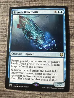 x1 Trench Behemoth - Theme Deck Exclusive R MTG Commander Legends English - Image 1