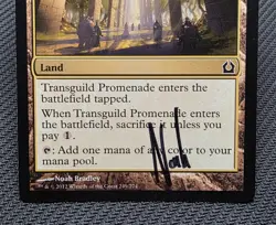 MTG Transguild Promenade- Signed -Return to Ravnica Magic Card # 249 - Image 4