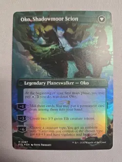 Oko, Lorwyn Liege / Oko Shadowmoor Scion -Borderless FOIL Lorwyn Eclipsed MTG MP - Image 2