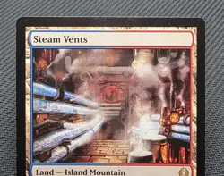MTG Steam Vents- DAMAGED/INKED -Return to Ravnica Magic the Gathering Card # 247 - Image 3
