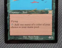 MTG Birds of Paradise (2000 Nicolas Labarre)- INKED -World Championships Card - Image 4