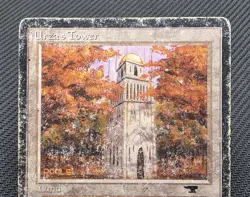 MTG Urza's Tower (Forest)- DAMAGED -Antiquities Magic the Gathering Card - Image 3
