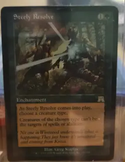 MTG Magic The Gathering Steely Resolve Onslaught Regular MP - Image 1