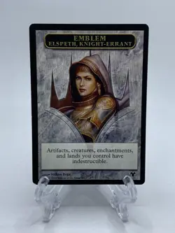 Emblem - Elspeth, Knight-Errant - Modern Event Deck - MTG - Double-Sided Token - Image 1