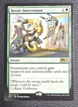 Heroic Intervention Core Set 2021 Regular MTG NM Magic Card M21 - Image 1