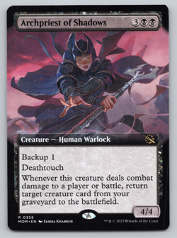 Archpriest of Shadows Extended Art - March of Machine - MTG - Image 1