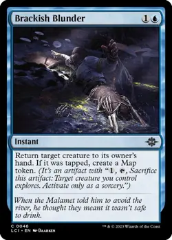 MTG Brackish Blunder - The Lost Caverns of Ixalan (LCI) NM #46 - Image 1