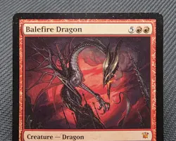 MTG Balefire Dragon- Signed -Innistrad Magic the Gathering Card # 129 - Image 3