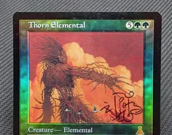 MTG FOIL Thorn Elemental- Signed - Urza's Destiny Magic the Gathering Card # 123 - Image 3