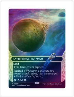 1x Cathedral of War 0006, Foil, Edge of Eternities Stellar Sights, Magic MTG NM - Image 1