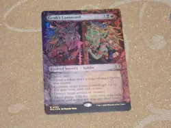 MTG Showcase FOIL Grub's Command x1 Rare Lorwyn Eclipsed NM Low SH - Image 1