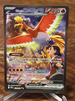 Ethan's Ho-Oh EX 230/182 Pokemon TCG SV10: Destined Rivals Special Illus NM-Mint - Image 1