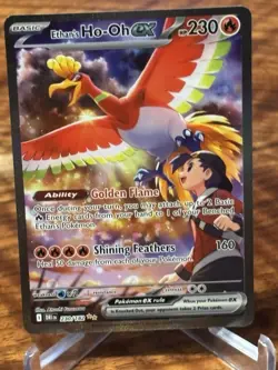 Ethan's Ho-Oh EX 230/182 Pokemon TCG SV10: Destined Rivals Special Illus NM-Mint - Image 3