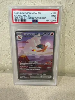 2023 Pokemon Mew En Charizard EX Special Illustration Rare 199/165 PSA 9 Graded - Image 1