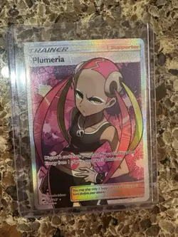 Plumeria (Full Art) 145/147 SM - Burning Shadows Ultra Rare Holo Pokemon TCG MP - Image 1