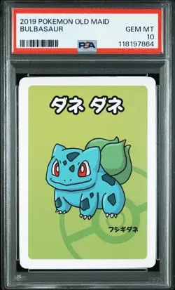2019 POKEMON OLD MAID BULBASAUR PSA 10 - Image 1
