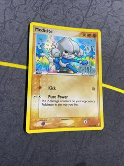 Meditite 56/100 | 2006 Pokemon EX Crystal Guardians Stamped Reverse Holo | LP - Image 2