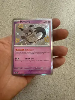 Pokemon TCG Scarlet & Violet Paldean Fates Shiny Mimikyu PAF 160/091 NM CLEAN - Image 2