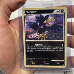 2010 Pokemon 58/90 Murkrow Non Holo Undaunted English Regular NM Near Mint Card - Image 1