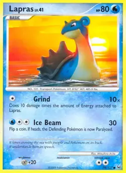 Lapras 79/127 Platinum Pokemon Card LP - Image 1