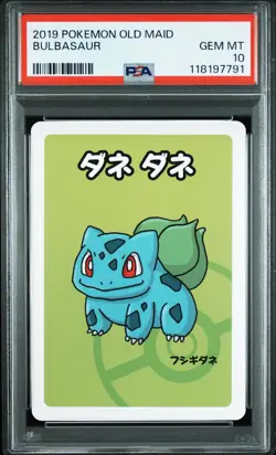 2019 POKEMON OLD MAID BULBASAUR PSA 10 - Image 1