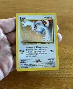 2000 POKEMON NEO GENESIS #9/111 LUGIA UNLIMITED HOLO RARE CARD WOTC VINTAGE - Image 1
