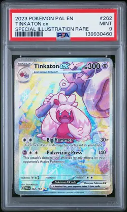 2023 POKEMON PAL EN-PALDEA EVOLVED SPECIAL ILLUSTRATION RARE TINKATON EX PSA 9 - Image 1