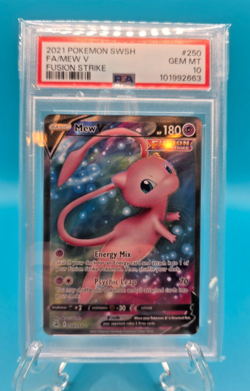 PSA 10 Mew V #250 - Pokemon Fusion Strike - Full Art - Image 1