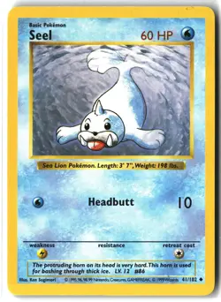 Seel ⭐ 41/102 Shadowless WOTC Base Set 1999 Pokemon NM - Image 1