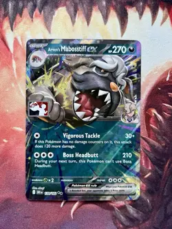 Arven's Mabosstiff Ex 139/182 Play! Pokemon STAMPED Prize Pack Series 8 Card NM - Image 1
