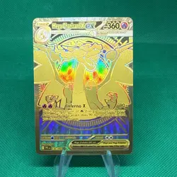 Mega Charizard X ex 130/094 Phantasmal Flames Gold Rare Pokemon TCG Card NM/MINT - Image 1