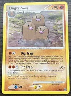 Dugtrio 24/132 Pokemon TCG Diamond & Pearl Secret Wonders Rare MINT NM - Image 1
