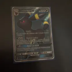 Pokemon Umbreon GX Full Art Ultra Rare Holo SM Base Set 142/149 GX Card - Image 1