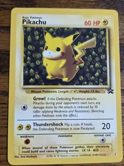 Pokemon Wotc Black Star Promo # 1 Ivy Pikachu **not played ** - Image 1