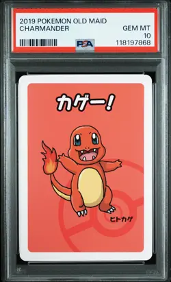 2019 POKEMON OLD MAID CHARMANDER PSA 10 - Image 1