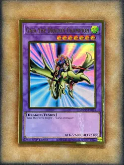 Yugioh Gaia the Dragon Champion MAGO-EN025 Gold Rare 1st Ed NM - Image 1