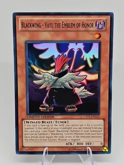 Yugioh Blackwing - Vayu the Emblem of Honor CT07-EN012 Super Rare - Image 1