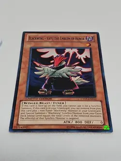 Yugioh Blackwing - Vayu the Emblem of Honor CT07-EN012 Super Rare - Image 3