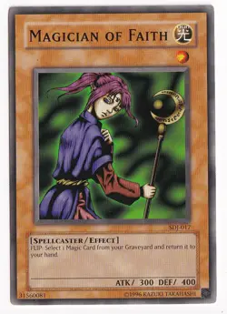 Yugioh! Magician of Faith - SDJ-017 - Common - Unlimited Edition Near Mint, Engl - Image 1