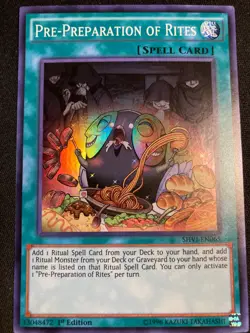 * PRE-PREPARATION OF RITES * 1ST EDITION MINT/NM SHVI-EN065 SUPER RARE YUGIOH! - Image 1