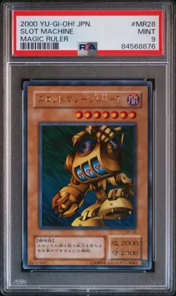 PSA 9 Yugioh Slot Machine MR-28 Japanese Magic Ruler Ultra Rare 2000 OCG - Image 1