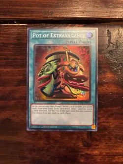 Yu-Gi-Oh! Pot Of Extravagance RA01-EN059 Super Rare 1st Edition - Image 1