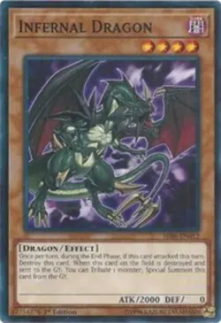 1x (NM) Infernal Dragon - SR06-EN012 - Common - 1st Edition YuGiOh - Image 1