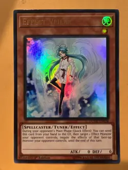 Yugioh - Effect Veiler DUDE-EN028 1st Eidtion Ultra Rare NM+ - Image 1