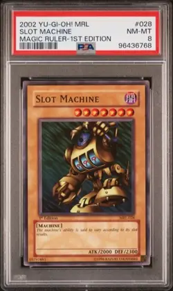 Slot Machine MRL-028 1st Edition - 2002 YuGiOh! Magic Ruler - PSA 8 POP 8 - Image 1