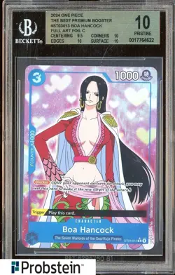 2024 One Piece The Best Premium Booster ST03013 Boa Hancock FA Foil BGS 10 - Image 1