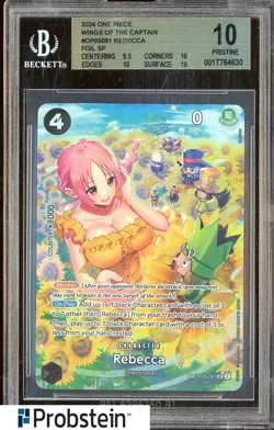 2024 One Piece Wings of The Captain OP05091 Rebecca Foil SP BGS 10 PRISTINE - Image 1