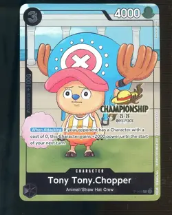 2025 One Piece Championship 25-26 Event Pack Promo #P-065 Tony Tony Chopper - Image 1